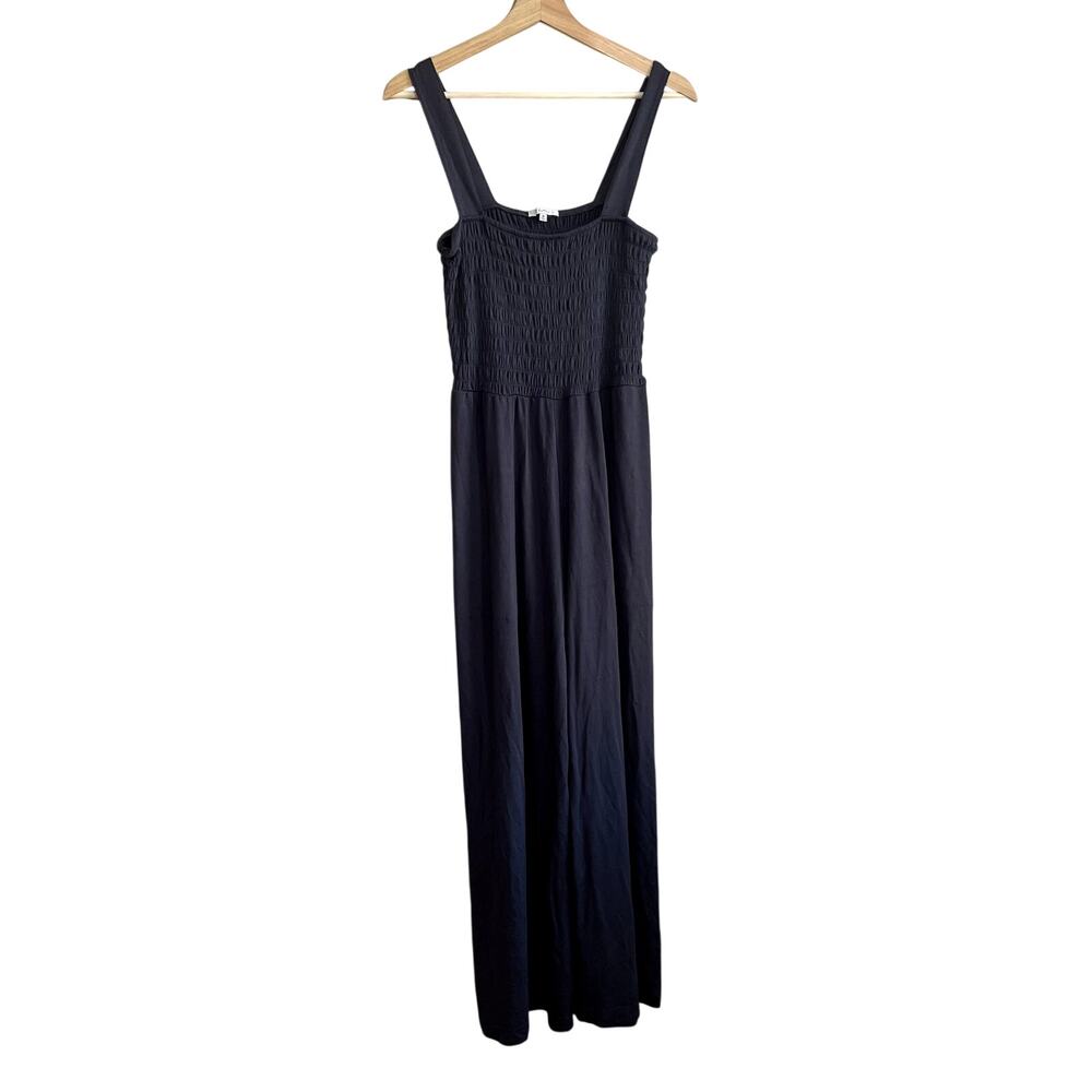 Z Supply gray jumpsuit full length ruched top sleeveless women's size M rayon